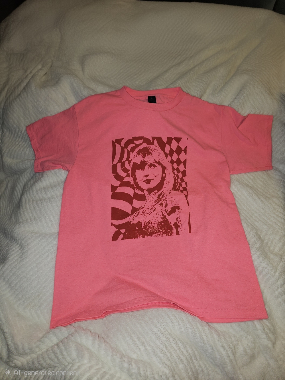 Taylor Swift Inspired Cruel Summer Pink Graphic T-Shirt Junior/Kids Size Large
